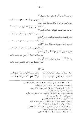 کلیات عرفی شیرازی ـ ج ۱ (غزلیات) بر اساس نسخه‌های ابوالقاسم سراجا اصفهانی و محمدصادق ناظم تبریزی به کوشش و تصحیح پرفسور محمدولی الحق انصاری - جمال الدین محمد عرفی شیرازی - تصویر ۶۰۳