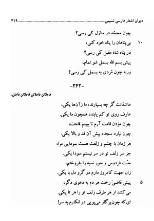 دیوان اشعار فارسی سید عماد الدین نسیمی به کوشش سید احسان شکر خدایی و نرگس سادات شکر خدایی - سید عماد الدین نسیمی - تصویر ۴۱۹