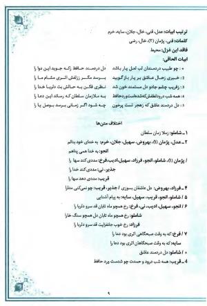 خاطر مجموع (جامع دیوان جامع حافظ بر اساس بیست و یک متن معتبر چاپی) تدوین و توضیح شفیع شجاعی ادیب - شمس الدین محمد حافظ - تصویر ۷۲