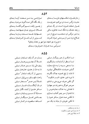 دیوان حزین لاهیجی به تصحیح ذبیح الله صاحبکار - محمد علی بن ابی طالب حزین لاهیجی - تصویر ۵۳۳