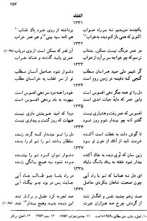 دیوان رباعیات اوحد الدین کرمانی به کوشش احمد ابومحبوب - . - تصویر ۲۵۶