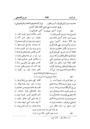 دیوان حزین لاهیجی (به ضمیمه تاریخ و سفرنامه حزین) کتابفروشی خیام - شیخ محمدعلی بن ابیطالب بن عبدالله حزین لاهیجی - تصویر ۲۶۰