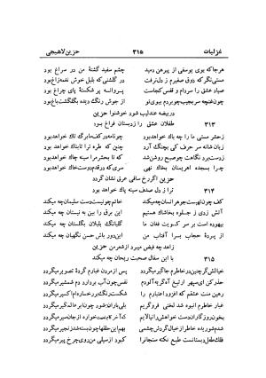 دیوان حزین لاهیجی (به ضمیمه تاریخ و سفرنامه حزین) کتابفروشی خیام - شیخ محمدعلی بن ابیطالب بن عبدالله حزین لاهیجی - تصویر ۳۴۱